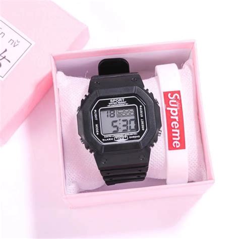 Jual Jam Tangan Wanita Fashion Style Digital Sport Jam Tangan Strap