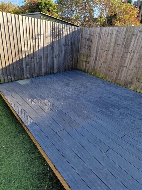 Neo Timber Deluxe Grey Solid Composite Decking Boards In Dursley