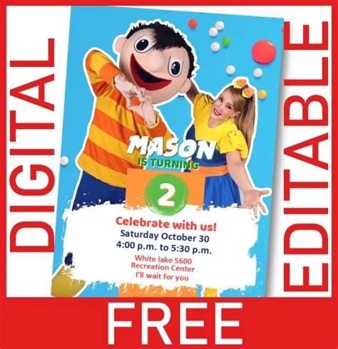 FREE Digital Card Invitation Bely And Beto Birthday Invitations Free