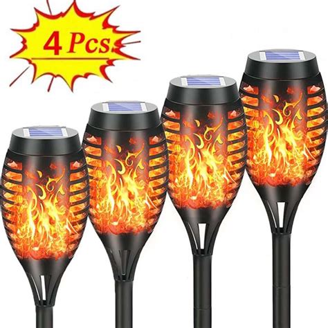 Solar Torch Light Flickering Flame