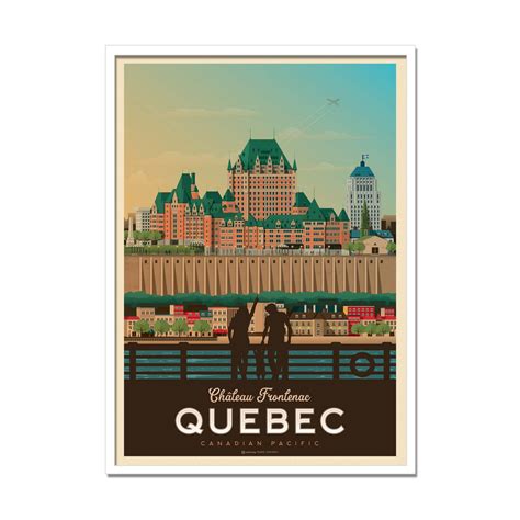 Affiche D Art Ville Quebec Olahoop Travel Posters