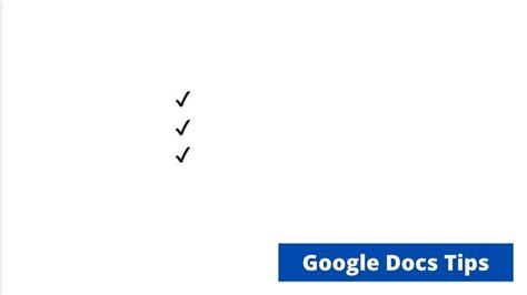 How To Add A Checkmark In Google Docs