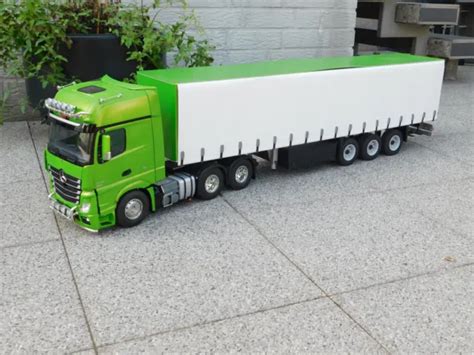 Tamiya Truck Mercedes Benz Actros Mit Achs Planen Auflieger