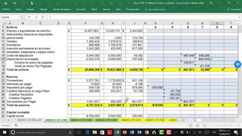 Estado De Flujo De Efectivo Caso Pr Ctico