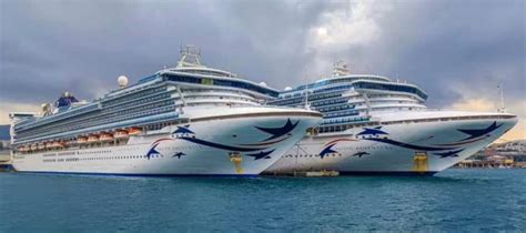 Two P O Cruise Ships Have Historic Encounter