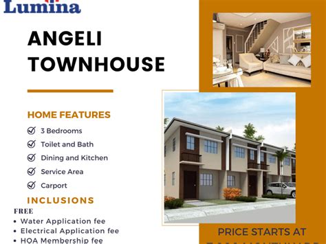 Affordable House And Lot Angeli Townhouse End Unit House And Lot