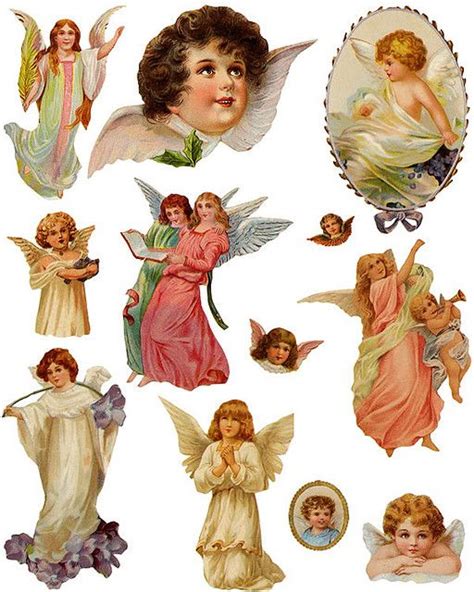 Angels1 Vintage Printables Victorian Angels Vintage Images