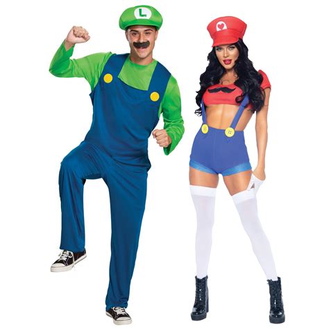 Super Mario And Luigi Couple Costumes Party Expert