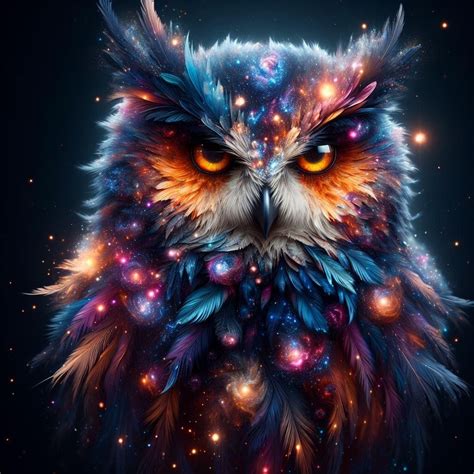 Cosmic Owl Ai Generated Artwork Nightcafe Creator