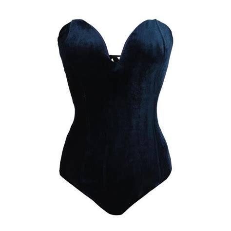 Bustier femme Femmes Velours Corset Sexy Dos À Lacets Sous Vêtement