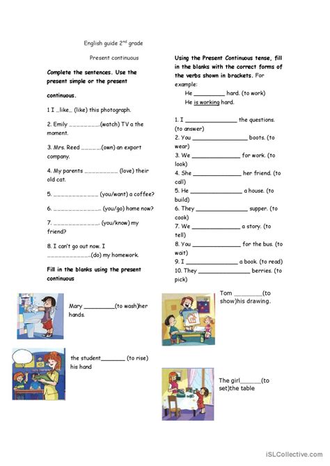 Present Continuous Grammar English Esl Worksheets Pdf And Doc