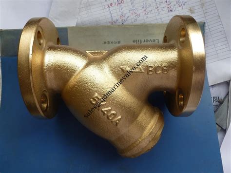 JIS F7220Q Marine Bronze Y Strainer 5K 10K