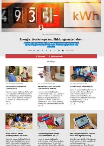 Unterrichtsmaterial Energie Macht Schule