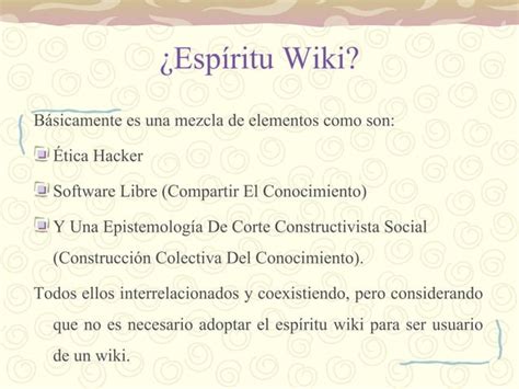 Que Es Un Wiki Ppt