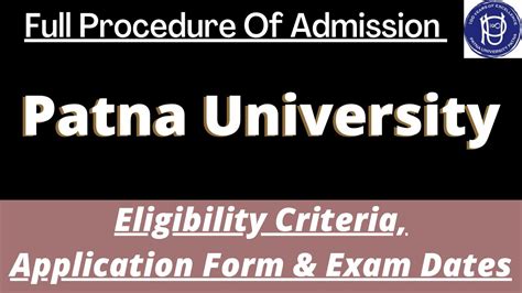 Patna University Admission 2023 Application Soon Dates Eligibility