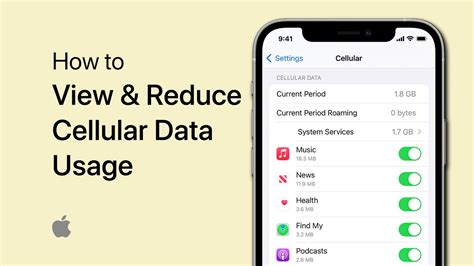 How To View Reduce Cellular Data Usage On Iphone Youtube