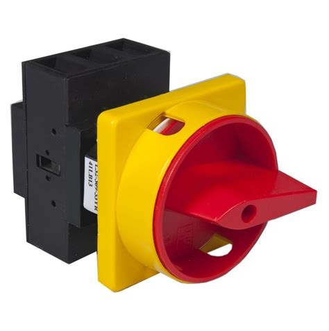 Csii Disconnect Switch 40 Amps Ul 3 Pole Panel Mount With Round Red