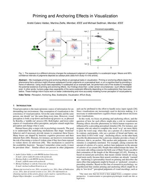 PDF Priming And Anchoring Effects In Visualization Standing Of