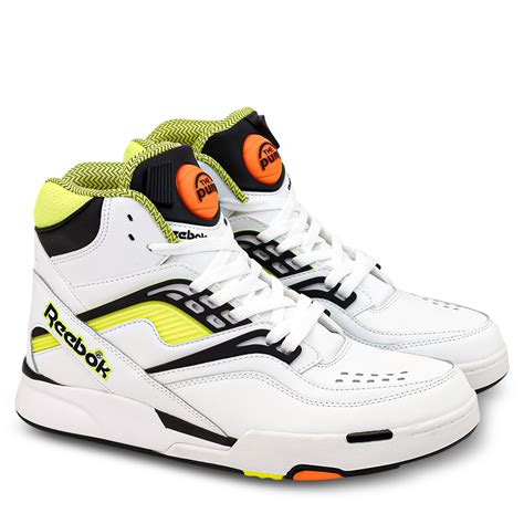 Reebok Pump Twilight Zone White Black Solar Acid Yellow Hype Dc