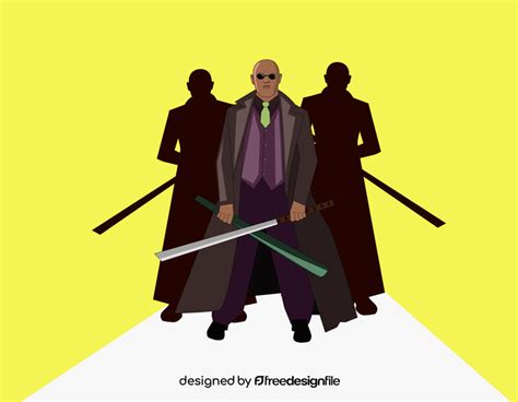 Matrix Morpheus Drawing Vector Free Download