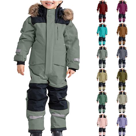 1-15Years Kid's Baby Boy and Girl's One Piece Snowsuit Kids Girls Boys