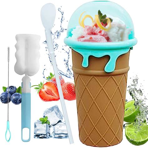 MOERAE Slush Becher Slushy Maker Silikon Squeeze Cup Slush Eis Becher