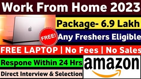 Work From Home Jobs 2023 Amazon Hiring Freshers Remote Jobs Online