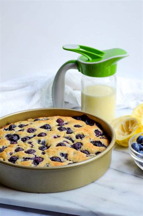 Blueberry Breakfast Cake With Lemon Drizzle Worn Slap Out