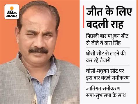 Bjp Mla Dara Singh Chauhan Will Fight Ghosi Or Madhuban Left Bjp 2