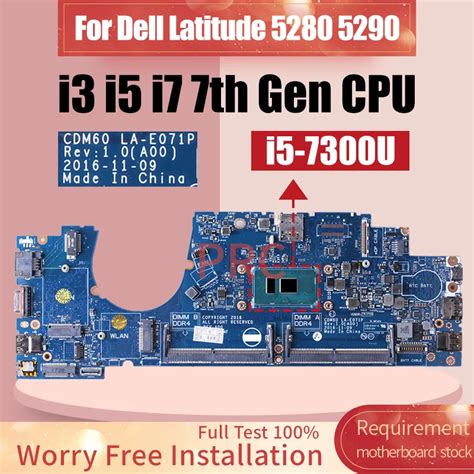 For Dell Latitude Laptop Motherboard La E P T Y