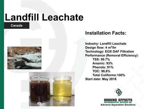 Landfill Leachate Treatment By Ept Eox