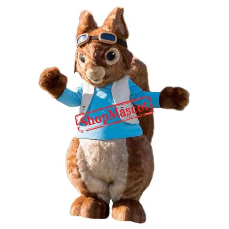 Cartoon Squirrel Mascot Costume