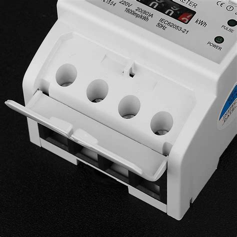 Misuratore Elettrico Su Guida DIN 220v Monofase 2 Fili 4p Misuratore