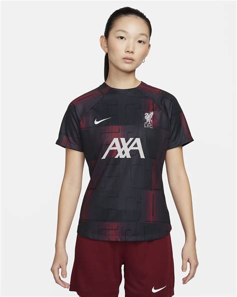 Haut de foot d avant match à manches courtes Nike Dri FIT Liverpool FC