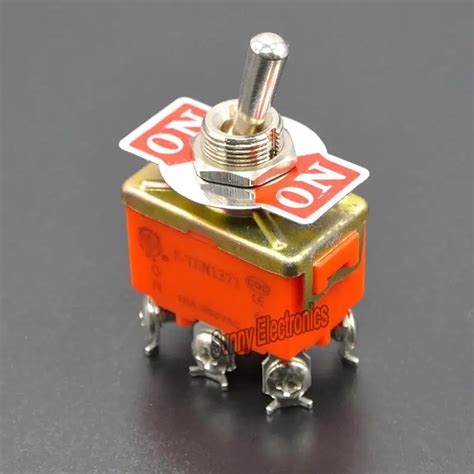 20pcs Dpdt On Off On Industrial Toggle Switches 1322 Double Pole Double