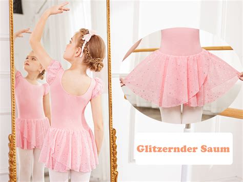 Trudge Kinder Ballettkleidung Ballettkleid M Dchen Kurzarm Langarm