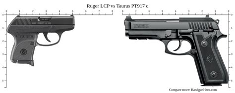 Ruger LCP Vs Taurus PT917 C Size Comparison Handgun Hero