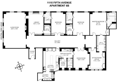 1115 5th Avenue 6B New York NY 10128 Sales Floorplans Property