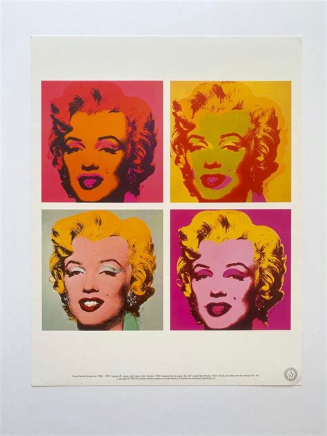 1989 Andy Warhol Pop Art Marilyn 1964 / 1967 | Artebonito