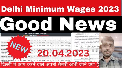 Delhi Minimum Wages New Central Government New Minimum Wages