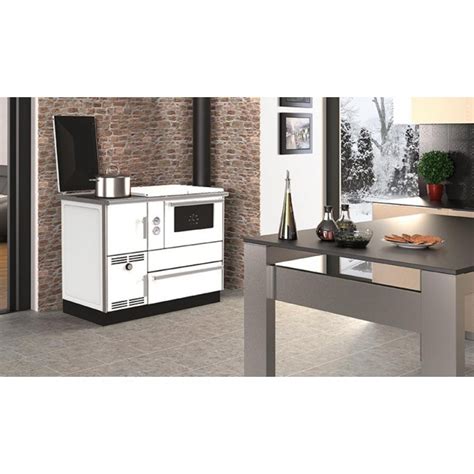 Wood Burning Cooker With Back Boiler Alfa Plam Alfa Term White