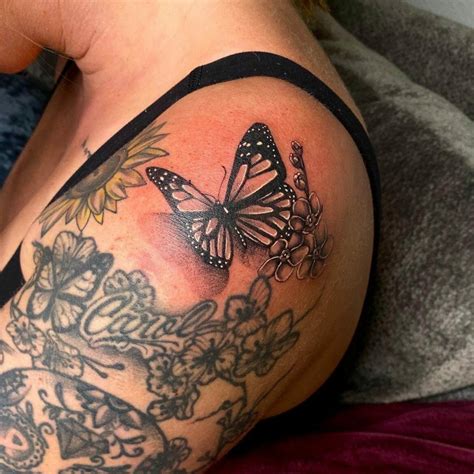 20 Amazing Butterfly Memorial Tattoos For 2024