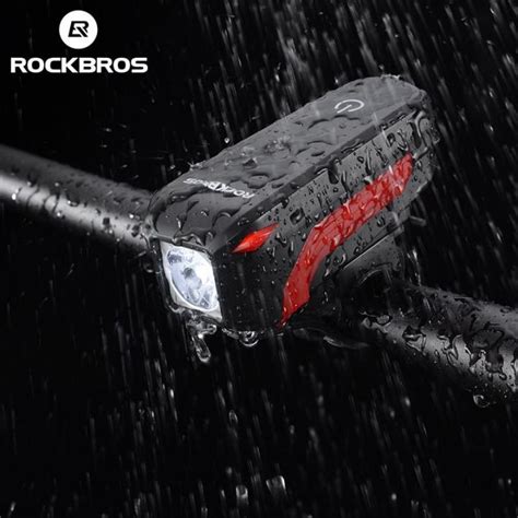 Rockbros Lampu Sepeda Bel Klakson Sepeda In Lampu Depan Pit Mtb