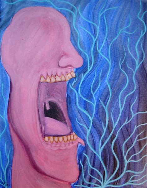 Screaming Head Painting by JosephButler on DeviantArt