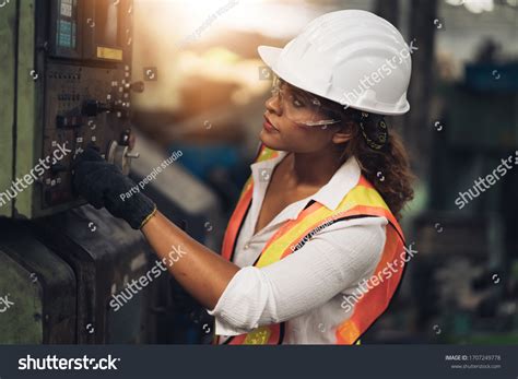 Professional Engineer Black Women Worker Woman Stock Photo 1707249778 ...