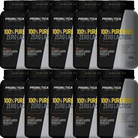 Kit X Pure Whey Zero Lactose Chocolate G Probi Tica