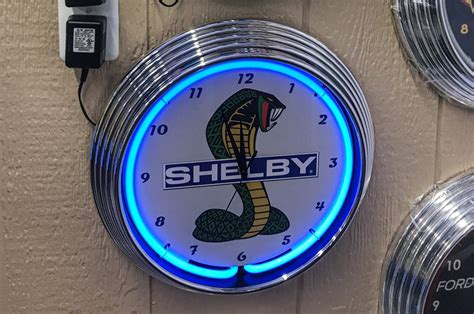 Cobra Shelby Neon Clock Ford Clocks Neons Signs Man Etsy