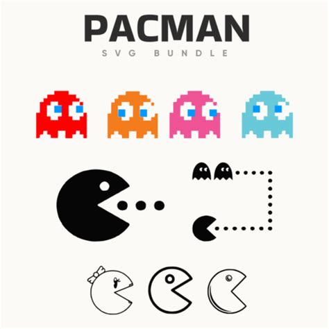 Pacman Svg Designs Masterbundles