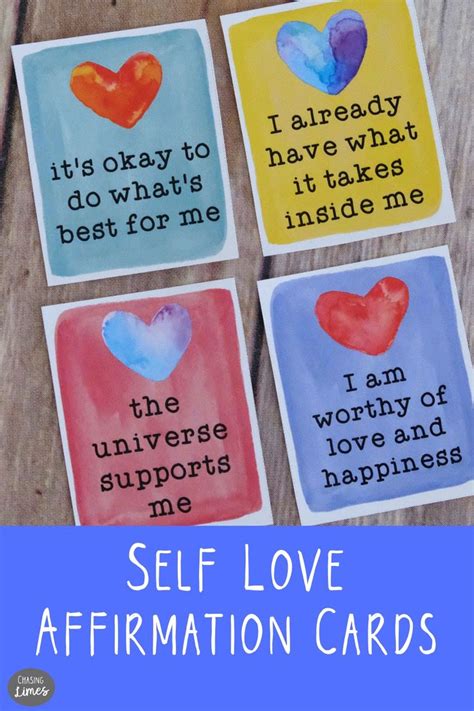 Self Care Kit Affirmation Cards Self Love Cards Positive Mantras For