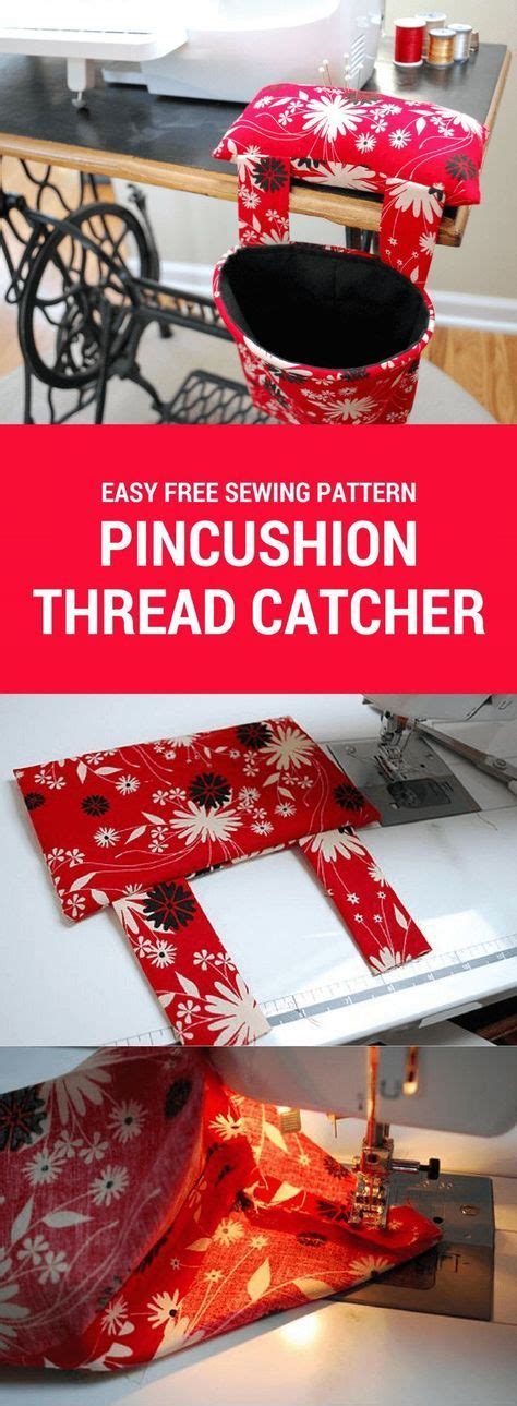 Diy Pincushion Thread Catcher Free Sewing Pattern And Tutorial This Is